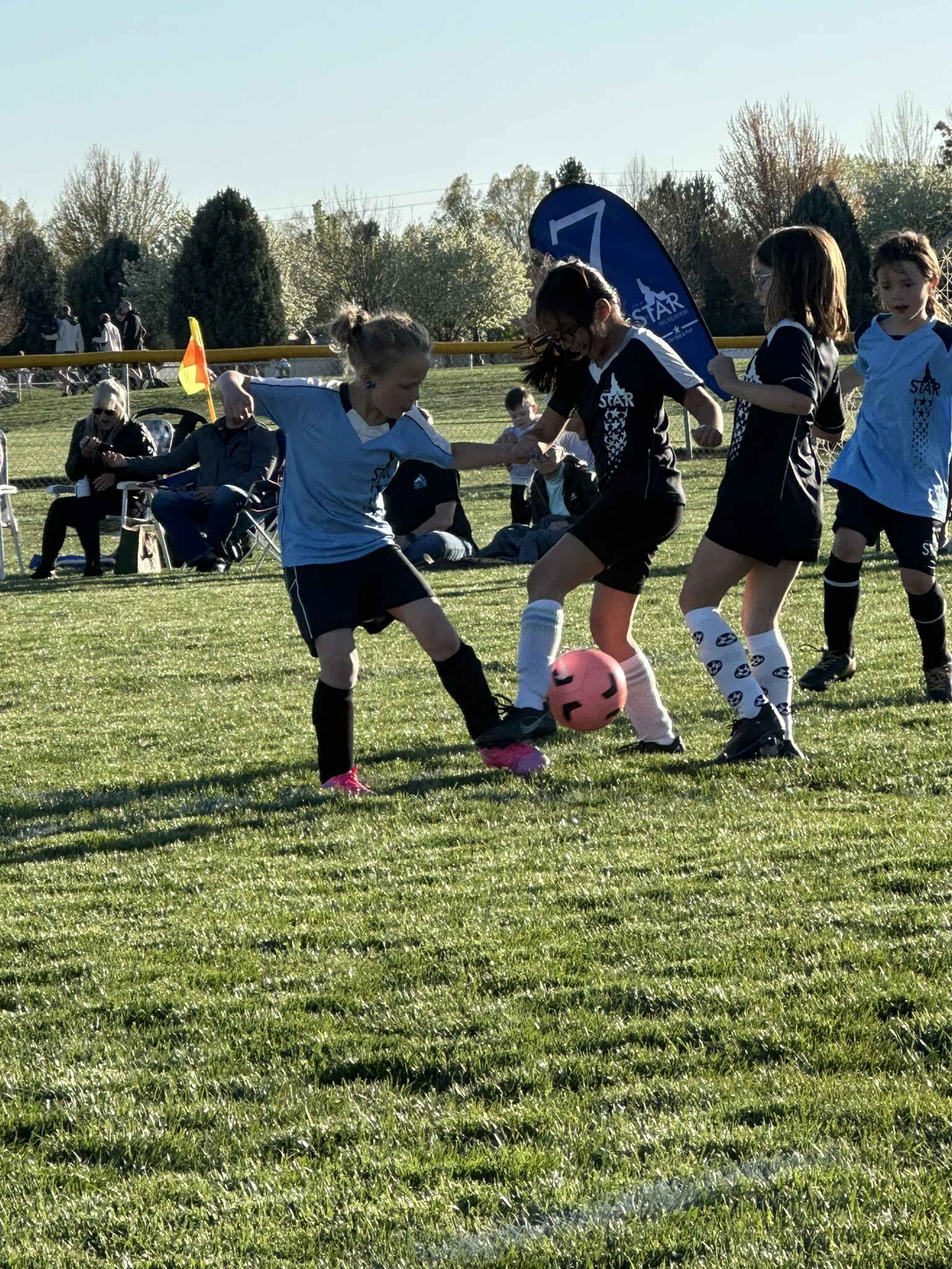 Grace in an early game action shot