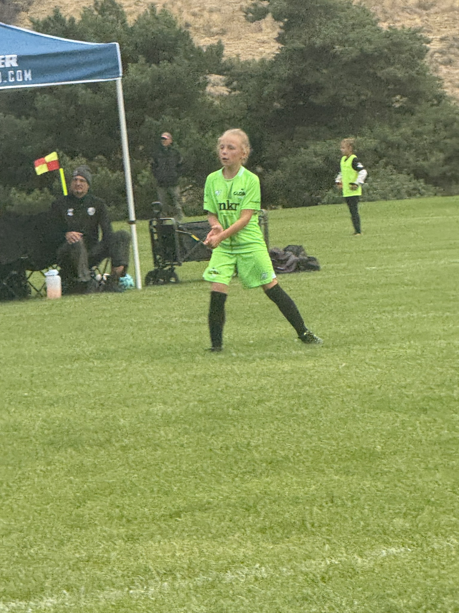 Grace on the soccer field, current season